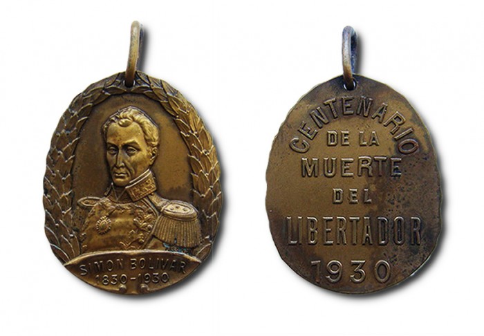 Medalla Conmemorativa del Centenario de la Muerte de Bolívar