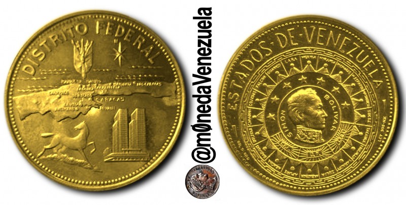 Medallas Conmemorativas de Oro, Serie ‘Estados de Venezuela’ (1968)