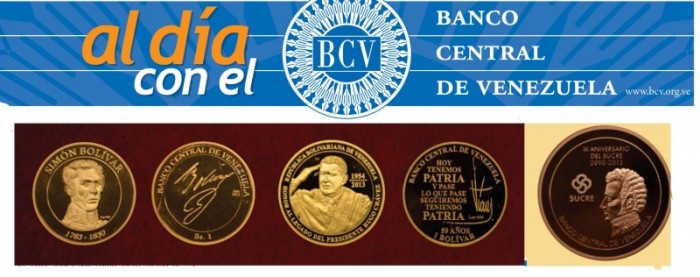 Medallas y Monedas conmemorativas del Banco Central de Venezuela