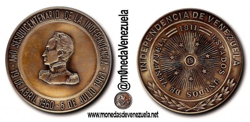 Medalla Conmemorativa del Año Sesquicentenario de la Independencia de Venezuela