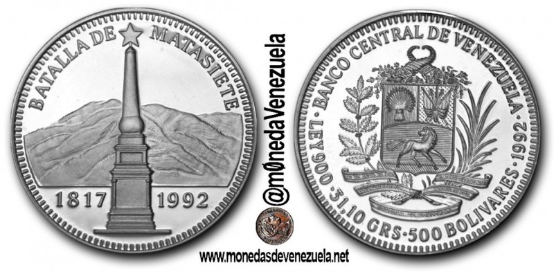 Moneda Conmemorativa del 175 Aniversario de la Batalla de Matasiete